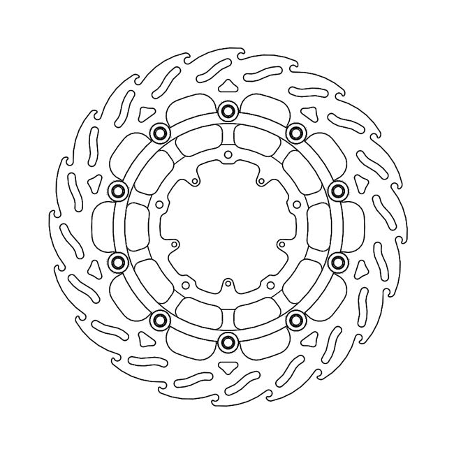 Moto-Master Brake Disc Honda CRF 1100 L Africa Twin Adventure Sports 20-22 Moto-Master Flame Front Left Brake Disc for Honda Customhoj