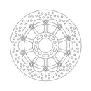 Moto-Master Brake Disc Kawasaki ZX-6R Ninja 600 98-99 Moto-Master Halo Front Left Brake Disc for Kawasaki Customhoj