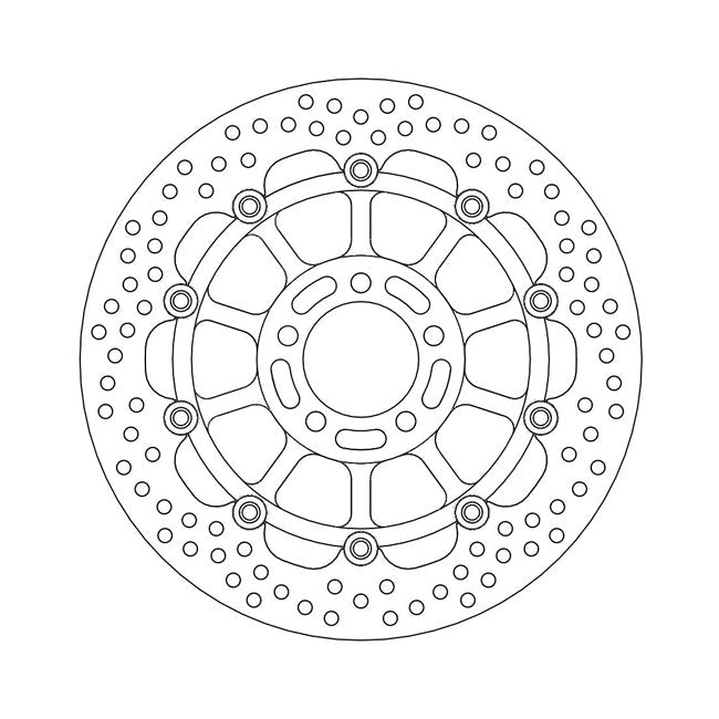 Moto-Master Brake Disc Kawasaki ZX-6R Ninja 600 98-99 Moto-Master Halo Front Left Brake Disc for Kawasaki Customhoj