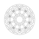 Moto-Master Brake Disc Suzuki Bandit 600 S N 95-04 Moto-Master Halo Front Left Brake Disc for Suzuki Customhoj