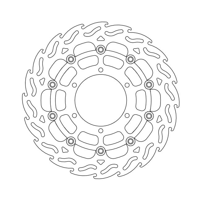 Moto-Master Brake Disc Suzuki GSX-R 1000 (ABS) 15-16 Moto-Master Flame Front Left Brake Disc for Suzuki Customhoj