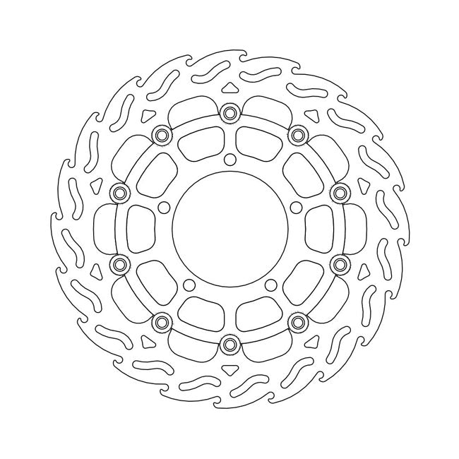 Moto-Master Brake Disc Suzuki GSX-R 1000 (non-ABS) 05-08 Moto-Master Flame Front Left Brake Disc for Suzuki Customhoj