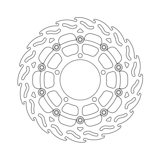 Moto-Master Brake Disc Suzuki GSX-R 1000 (non-ABS) 05-08 Moto-Master Flame Front Right Brake Disc for Suzuki Customhoj