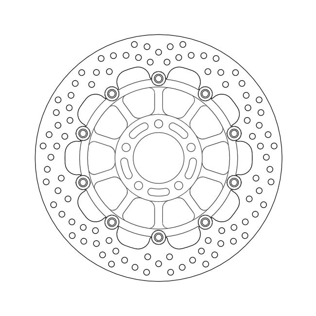 Moto-Master Brake Disc Suzuki GSX-R 1100 89-98 Moto-Master Halo Front Left Brake Disc for Suzuki Customhoj