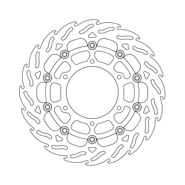 Moto-Master Brake Disc Suzuki GSX-S 1000 (ABS) 15-22 Moto-Master Flame Front Left Brake Disc for Suzuki Customhoj