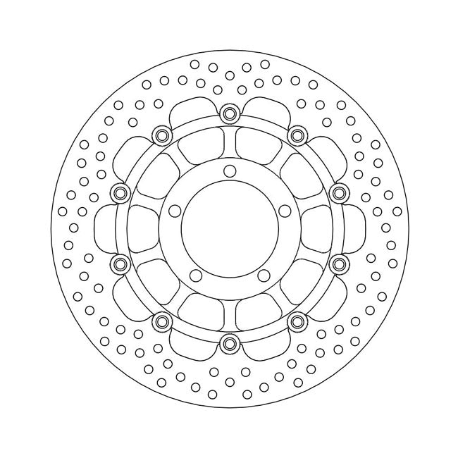 Moto-Master Brake Disc Triumph Daytona 675 06-12 Moto-Master Halo Front Right Brake Disc for Triumph Customhoj