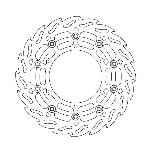 Moto-Master Brake Disc Yamaha BT 1100 Bulldog 02-06 Moto-Master Flame Front Left Brake Disc for Yamaha Customhoj