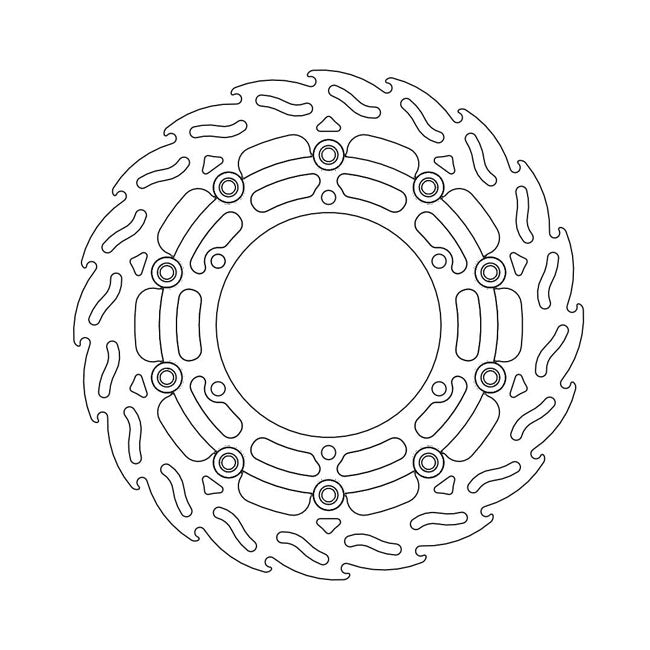 Moto-Master Brake Disc Yamaha BT 1100 Bulldog 02-06 Moto-Master Flame Front Right Brake Disc for Yamaha Customhoj