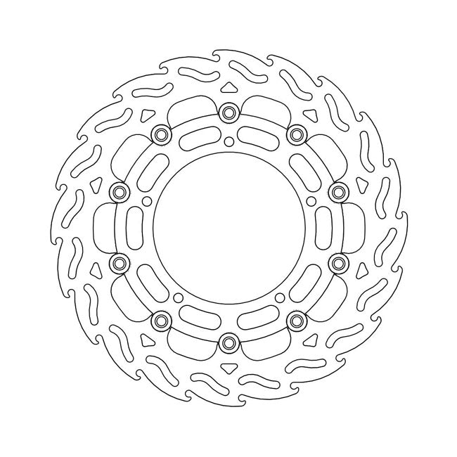 Moto-Master Brake Disc Yamaha Fazer 800 10-16 Moto-Master Flame Front Right Brake Disc for Yamaha Customhoj