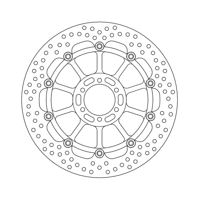 Moto-Master Brake Disc Yamaha FZR 1000 Exup 89-95 Moto-Master Halo Front Right Brake Disc for Yamaha Customhoj