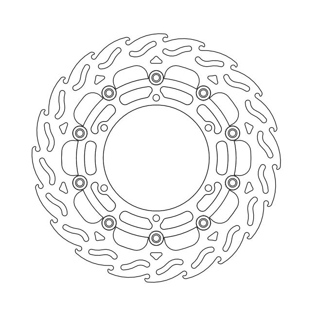 Moto-Master Brake Disc Yamaha MT-01 1670 07-11 Moto-Master Flame Front Left Brake Disc for Yamaha Customhoj