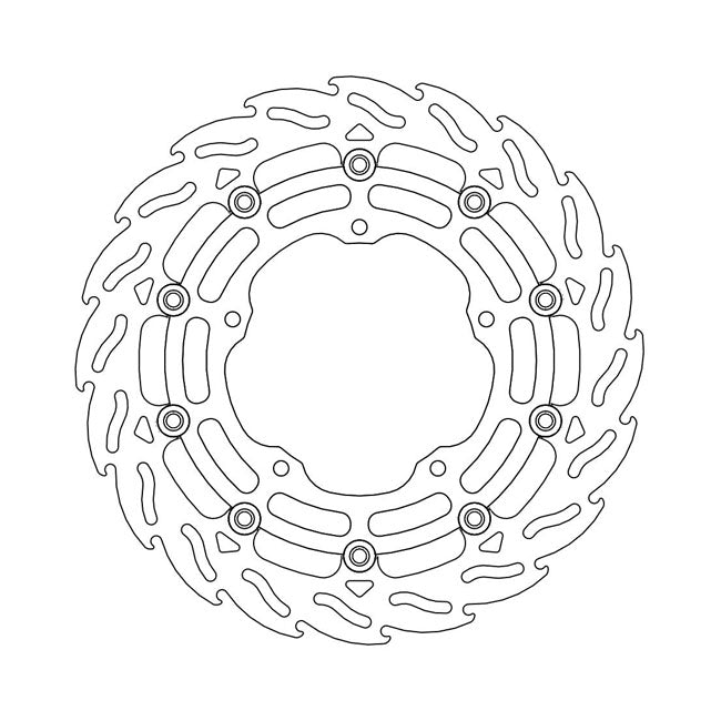 Moto-Master Brake Disc Yamaha MT-10 1000 / SP / Tourer 16-22 Moto-Master Flame Front Right Brake Disc for Yamaha Customhoj
