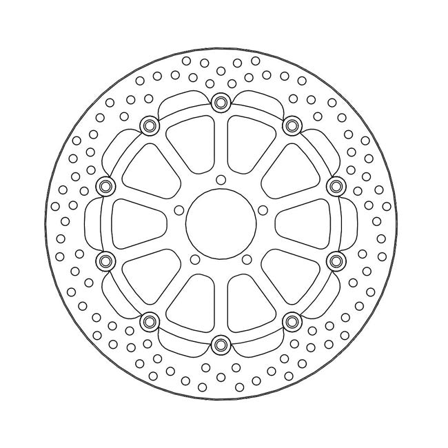 Moto-Master Brake Disc Yamaha YZF R1 1000 SP 2006 Moto-Master Halo Front Left Brake Disc for Yamaha Customhoj