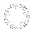 Moto-Master Halo Open Center Front Brake Disc for Harley 06-17 Dyna (11.8") (Half Moon)