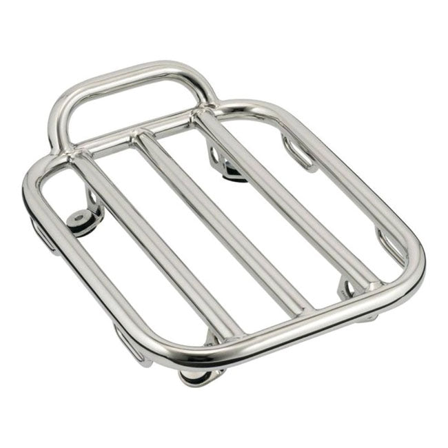 Motone Voyager Universal Motorcycle Luggage Rack Polished  - Customhoj