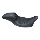 Mustang Hightail Fastback 2-Up Seat for Harley 08-25 Touring (excl. 23-25 CVO; 24-25 Road Glide / Street Glide) / Diamond / Black  - Customhoj