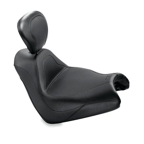 Mustang Sport Touring Solo Seat for Honda 05-08 VTX 1800 F / With backrest  - Customhoj