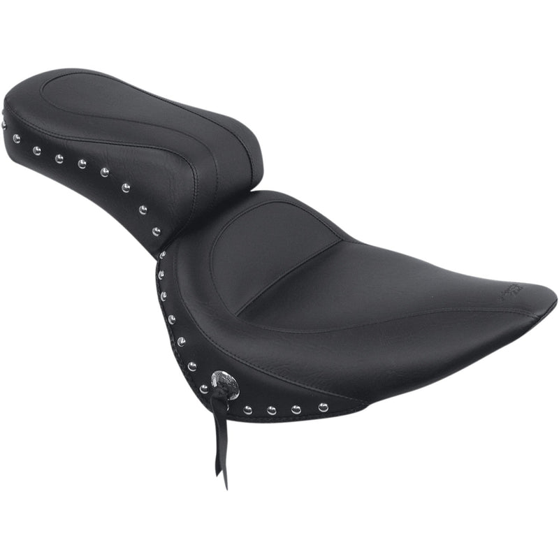 Mustang Standard Touring 2-Up Seat for Harley 84-99 Softail / Studded  - Customhoj