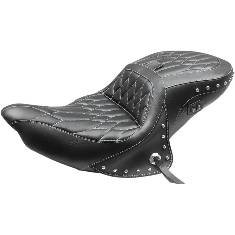 Mustang Standard Touring 2-Up with Heat and Backrest for Indian 15-25 Roadmaster / Diamond / Concho  - Customhoj