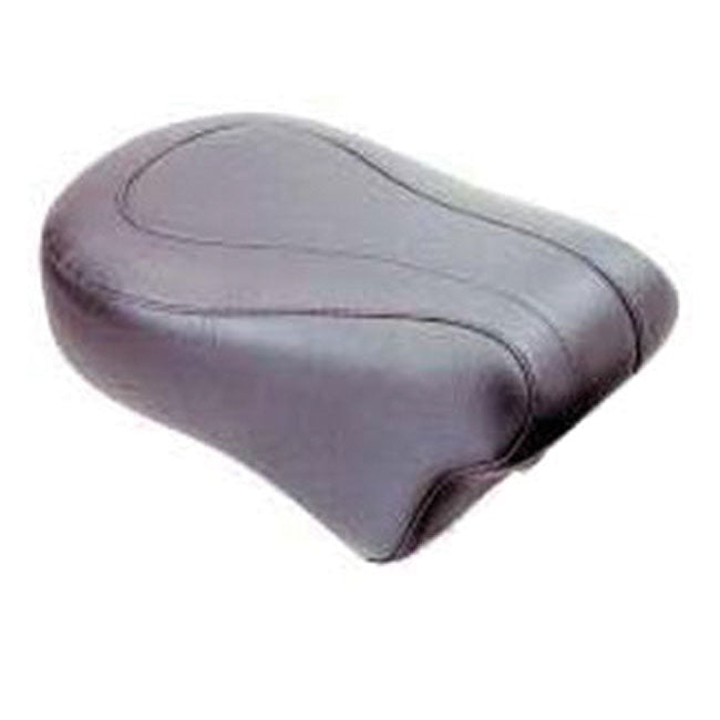 Mustang Standard Touring Passenger Seat for Harley 91-95 Dyna / Black / Plain / Non-Recessed  - Customhoj