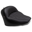 Mustang Standard Touring Solo Seat for Indian 22-25 Chief / Black / Diamond / Without backrest  - Customhoj