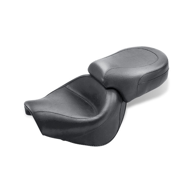 Mustang Wide Touring 2-Up Seat for Honda 98-03 VT 750 ACE / Plain / Without backrest  - Customhoj