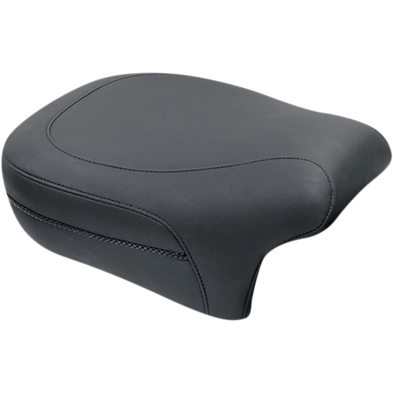 Mustang Wide Touring Passenger Seat for Harley 08-25 Touring (excl. 23-25 CVO; 24-25 Road Glide / Street Glide) / Plain / Black / Non-Recessed  - Customhoj