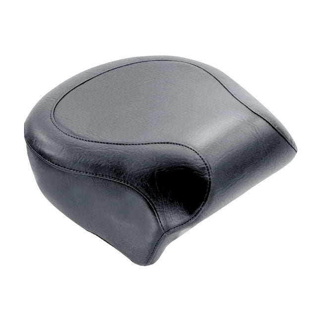 Mustang Wide Touring Passenger Seat for Harley 96-05 Dyna / Plain / Black / Non-Recessed  - Customhoj