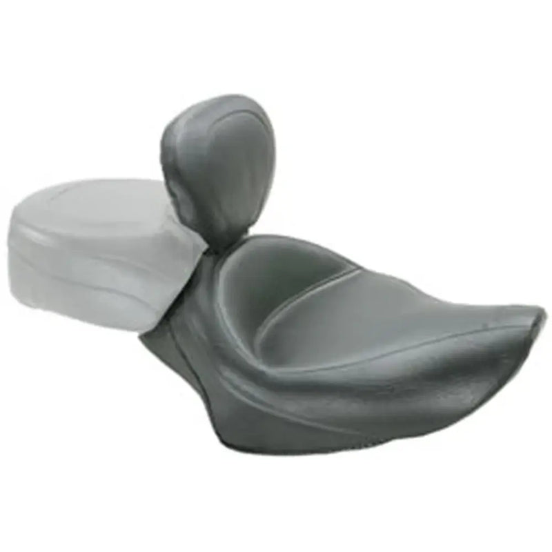 Mustang Wide Touring Solo Seat for Harley 04-22 XL Sportster with 17 liter tank / Plain / With backrest  - Customhoj
