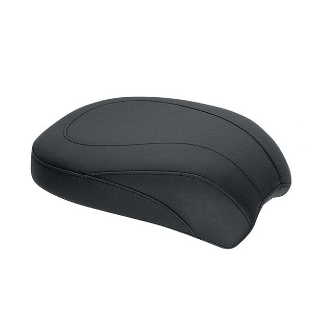 Mustang Wide Tripper Passenger Seat for Harley 00-17 Softail Springer / Heritage / Deluxe / Black / Plain  - Customhoj