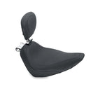 Mustang Wide Tripper Solo Seat for Harley 00-17 Softail Springer / Heritage / Deluxe / Plain / Black / With backrest  - Customhoj