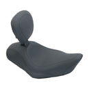 Mustang Wide Tripper Solo Seat for Harley 04-22 XL Sportster (excl. 07-09 XL Sportster) / Plain / Black / With backrest  - Customhoj