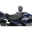 Mustang Wide Tripper Solo Seat for Harley 08-25 Touring (excl. 23-25 CVO; 24-25 Road Glide / Street Glide) / Double Diamond / Black / With backrest  - Customhoj