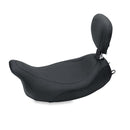 Mustang Wide Tripper Solo Seat for Harley 08-25 Touring (excl. 23-25 CVO; 24-25 Road Glide / Street Glide) / Plain / Black / With backrest  - Customhoj