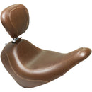 Mustang Wide Tripper Solo Seat for Harley 18-25 Softail Sport Glide & Low Rider / S / ST / Plain / Distressed Brown / With backrest  - Customhoj
