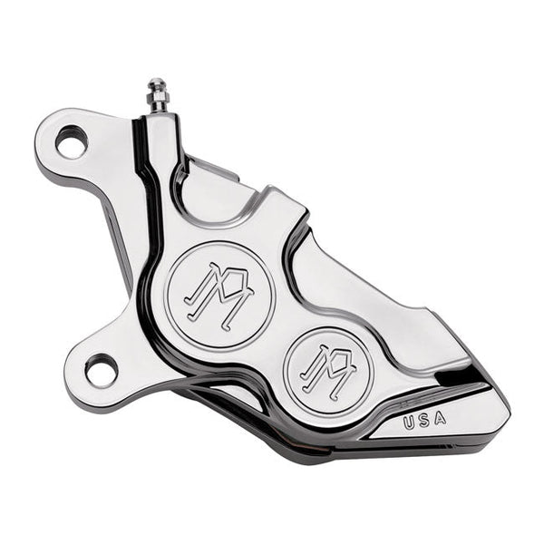 Performance Machine Brake Caliper 00-14 Softail (excl. FXSTS) / Front Left / Polished Performance Machine 137X4B 4-piston Front Brake Caliper for Harley Customhoj