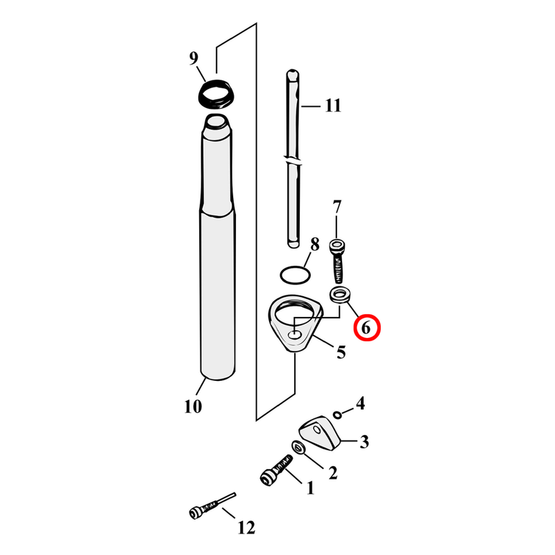Pushrod Parts Diagram Exploded View for 91-03 Harley Sportster 6) 91-03 XL. Washer. Replaces OEM: 6771A