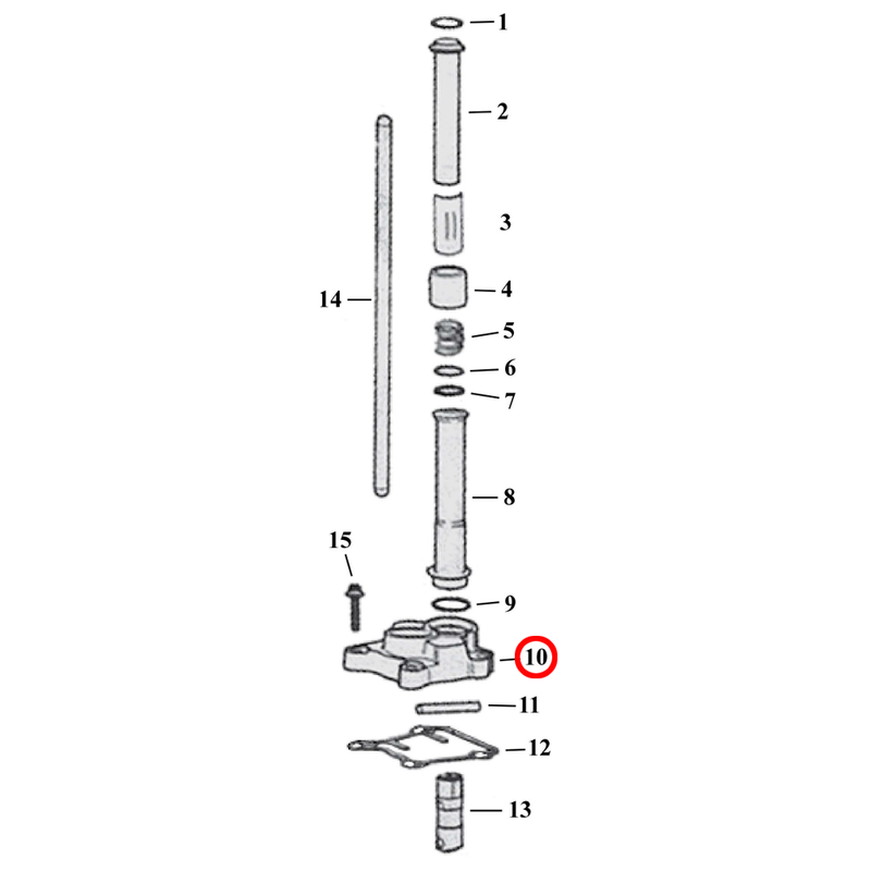 Pushrod Parts Diagram Exploded View for Harley Twin Cam 10) 99-17 TCA/B. Jims tappet block covers, chrome (set of 2). Replaces OEM: 17964-99 & 17966-99