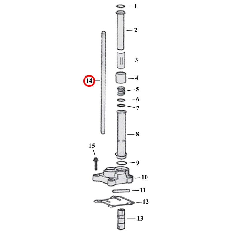 Pushrod Parts Diagram Exploded View for Harley Twin Cam 14) 99-17 TCA/B. S&S adjustable pushrod set, chromoly. Replaces OEM: 17922-99 & 17923-99