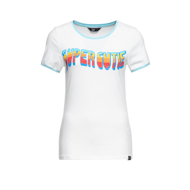 Queen Kerosin Super Cutie T-Shirt Off White / M