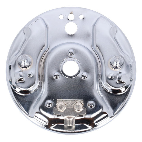 Rear Hydraulic Brake Backing Plate for Harley 58-62 Big Twin (Replaces 41650-58) / Chrome