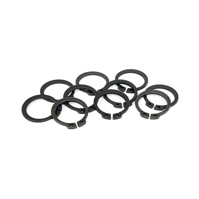 Replacement Retaining Rings for Harley Replaces OEM: 45611-86 (fork stem 87-94 FXR, 91-17 Dyna, 87-23 Softail, L88-11 FXSTS & FLSTS Springers, 88-22 XL Sportster, 08-12 XR1200, 02-08 V-Rod)