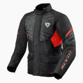 REV'IT! Duke H2O Motorcycle Jacket Black/Red / S