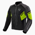 REV'IT! GT-R Air 3 Motorcycle Jacket Black/Neon Yellow / S