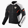 REV'IT! GT-R Air 3 Motorcycle Jacket White/Neon Red / S