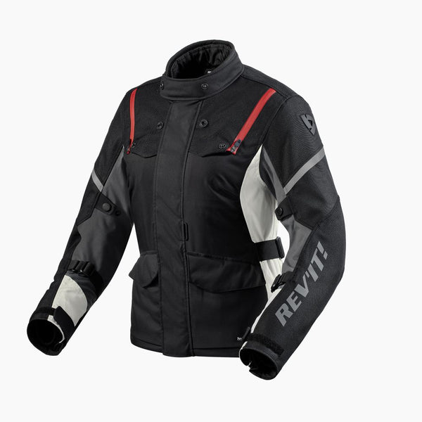 REV'IT! Horizon 3 H2O Ladies Motorcycle Jacket Black/Red / 36
