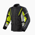 REV'IT! Horizon 3 H2O Motorcycle Jacket Black/Neon Yellow / S
