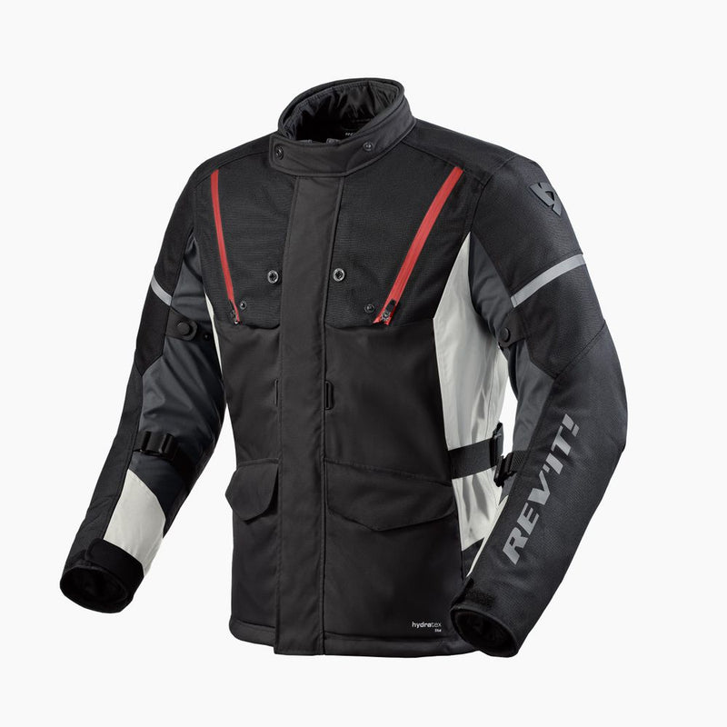 REV'IT! Horizon 3 H2O Motorcycle Jacket Black/Red / S