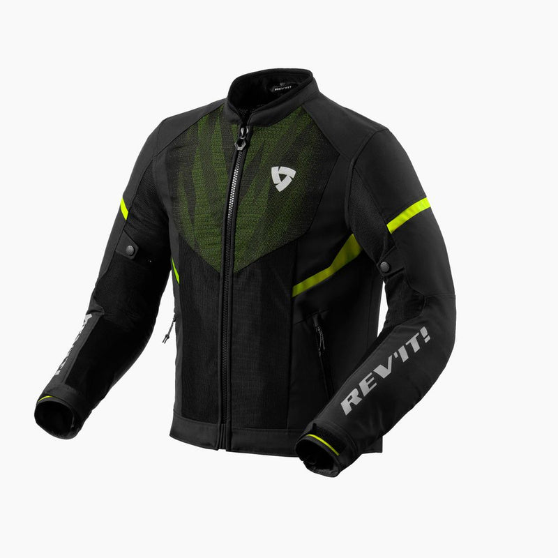 REV'IT! Hyperspeed 2 GT Air Motorcycle Jacket Black/Neon Yellow / S