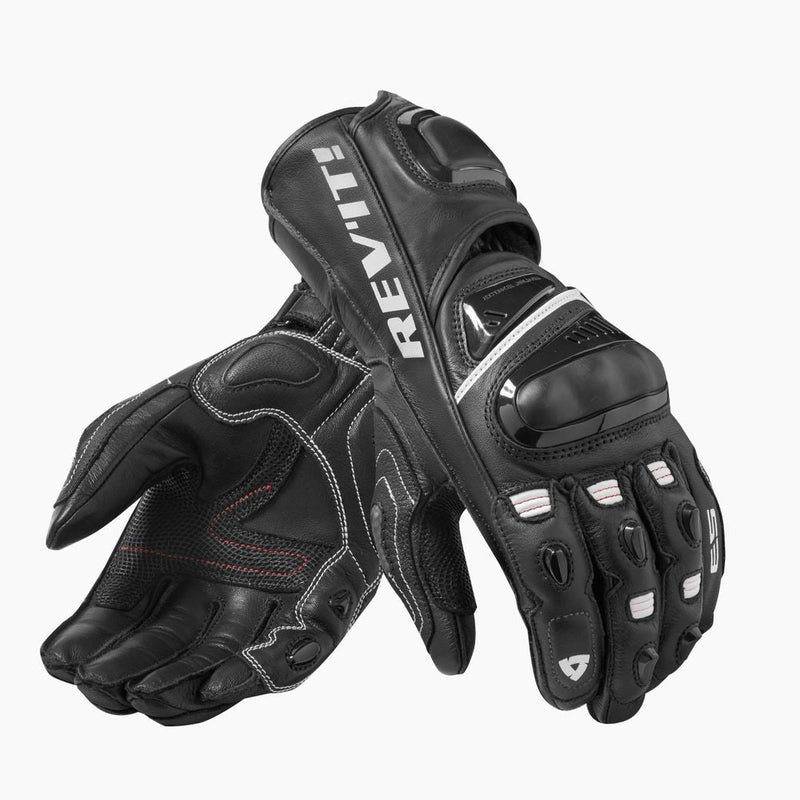 REV'IT! Jerez 3  Motorcycle Gloves Black/White / S